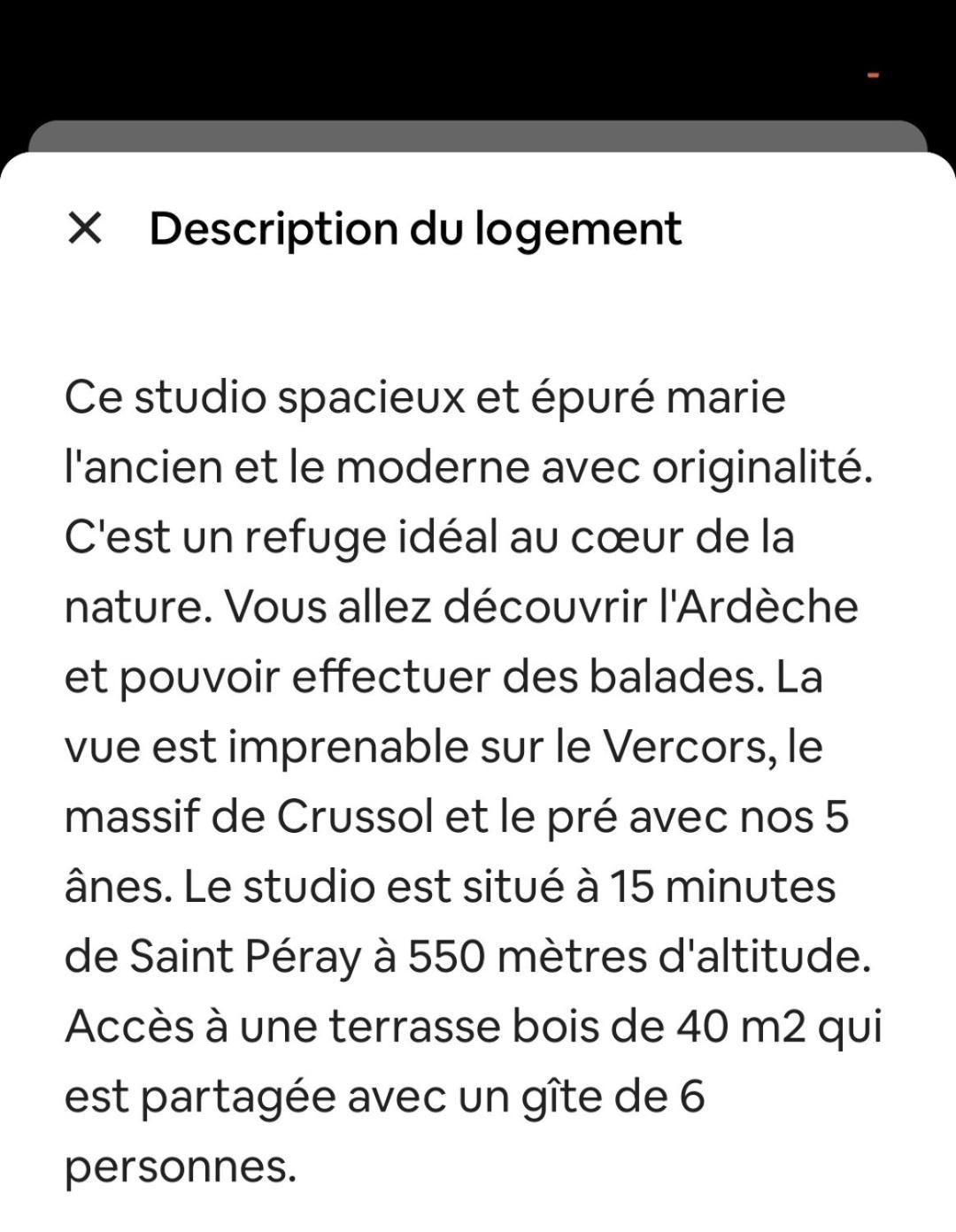 Studio Les Cadichons De La Grange Saint-Péray Buitenkant foto